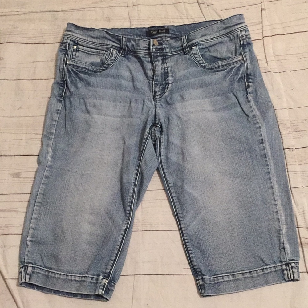 WHBM Jean Bermuda Shorts